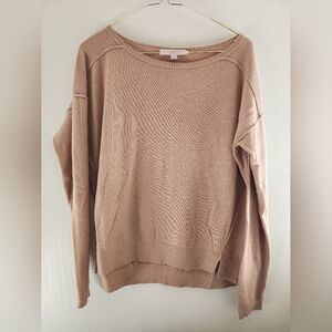 Ann Taylor Loft M Beige Pullover Sweater